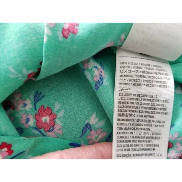 Hollister Women's Beach Summer Crop Tank Top Size (S) Green Floral Open Back - Picture 10 of 10